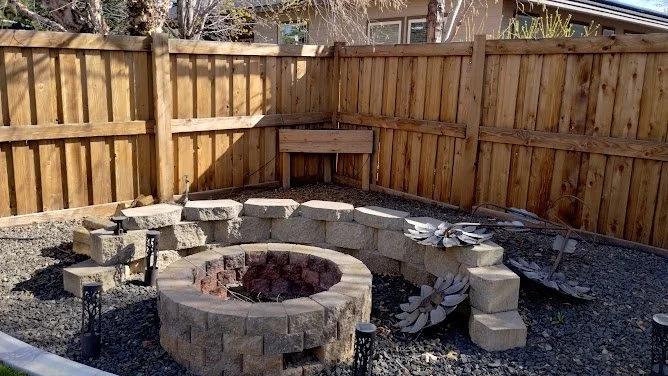 Half before half after — fence restoration in progress